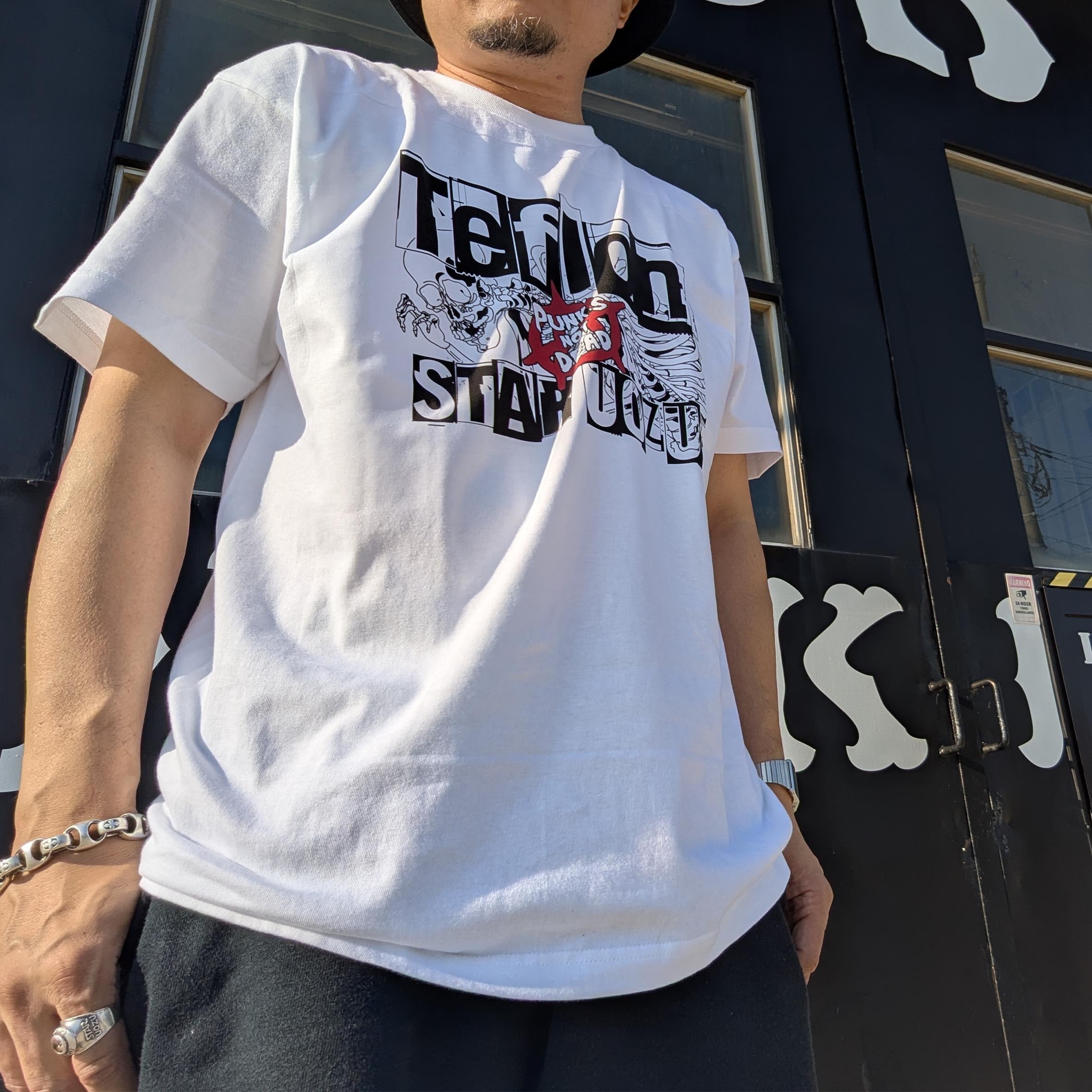 【ex-SNAIL RAMP】Teflon × STAR UOZU Tシャツ【Punk's not dead】
