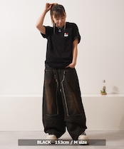 ◆2WAY ダブルニー ワイドカーブパンツ◆wi-187028