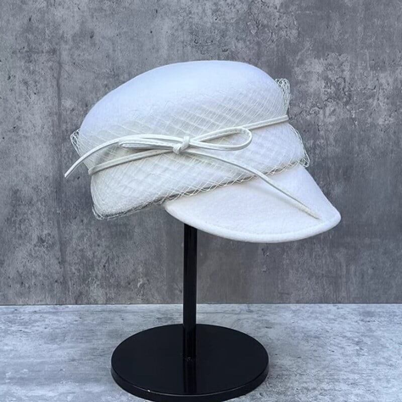 全3色チュールリボンウールキャスケット【060906】 | ROSE AURA