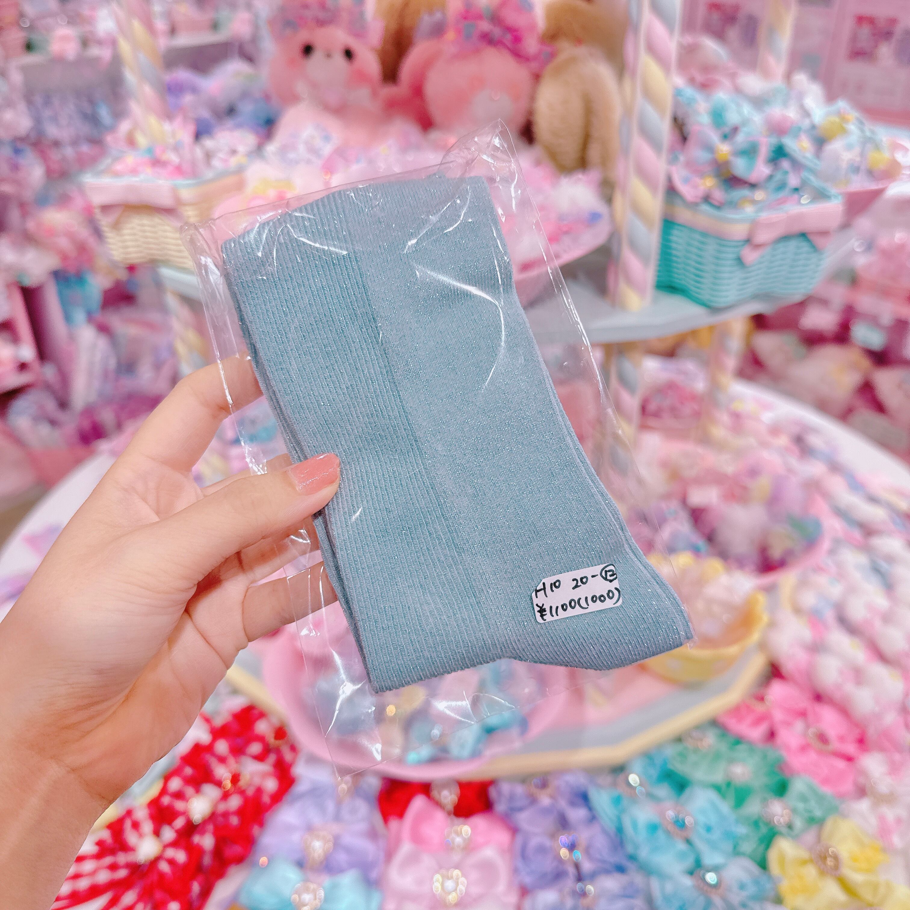 【H10】20-12きらきらくつした（22?25cm）