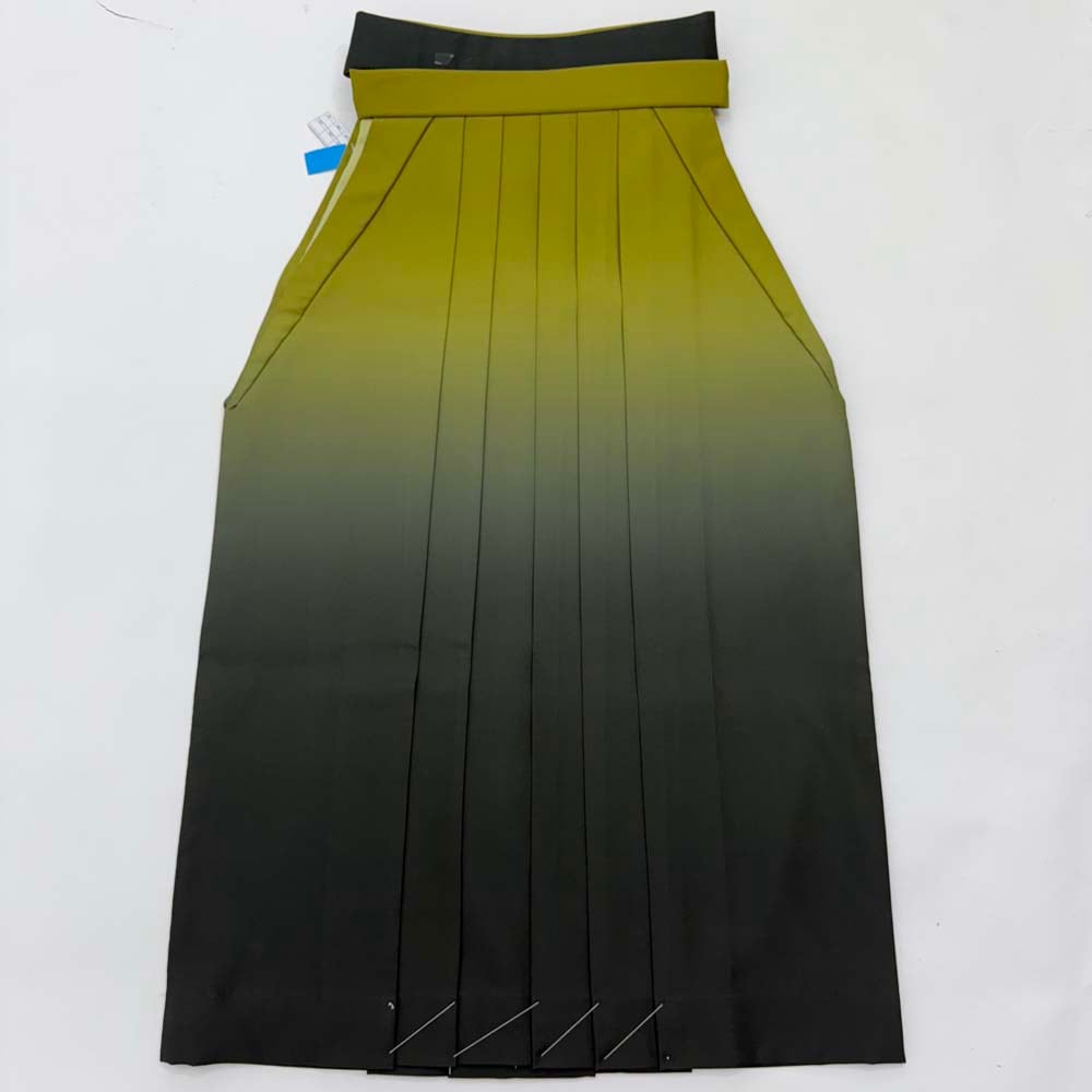 袴 S size 紐下丈87cm 行灯袴 卒業袴 女性用袴 ぼかし 黄緑 緑 中古 4707 袴 S size 紐下丈87cm 行灯袴 卒業袴 女性用袴 ぼかし 黄緑 緑 中古