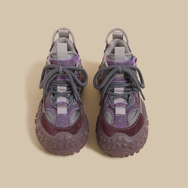 配色ボリュームソールスニーカー C00944