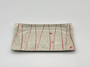 苫米地正樹　貫入流し長角皿