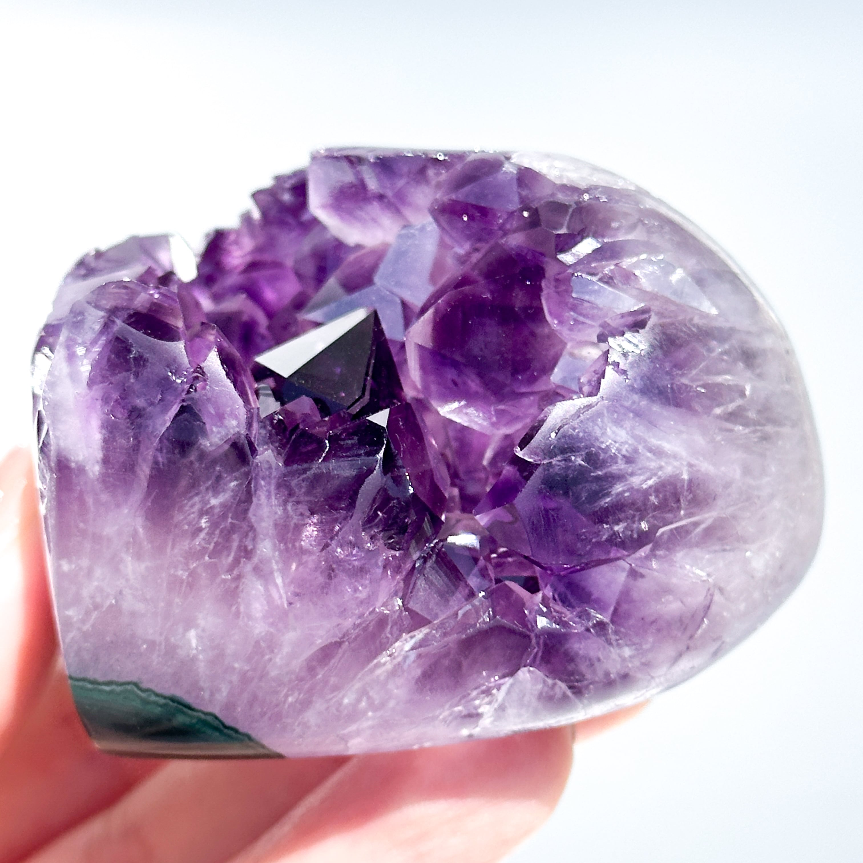 ウルグアイ産アメジスト ハート13◇ Amethyst ◇天然石・鉱石