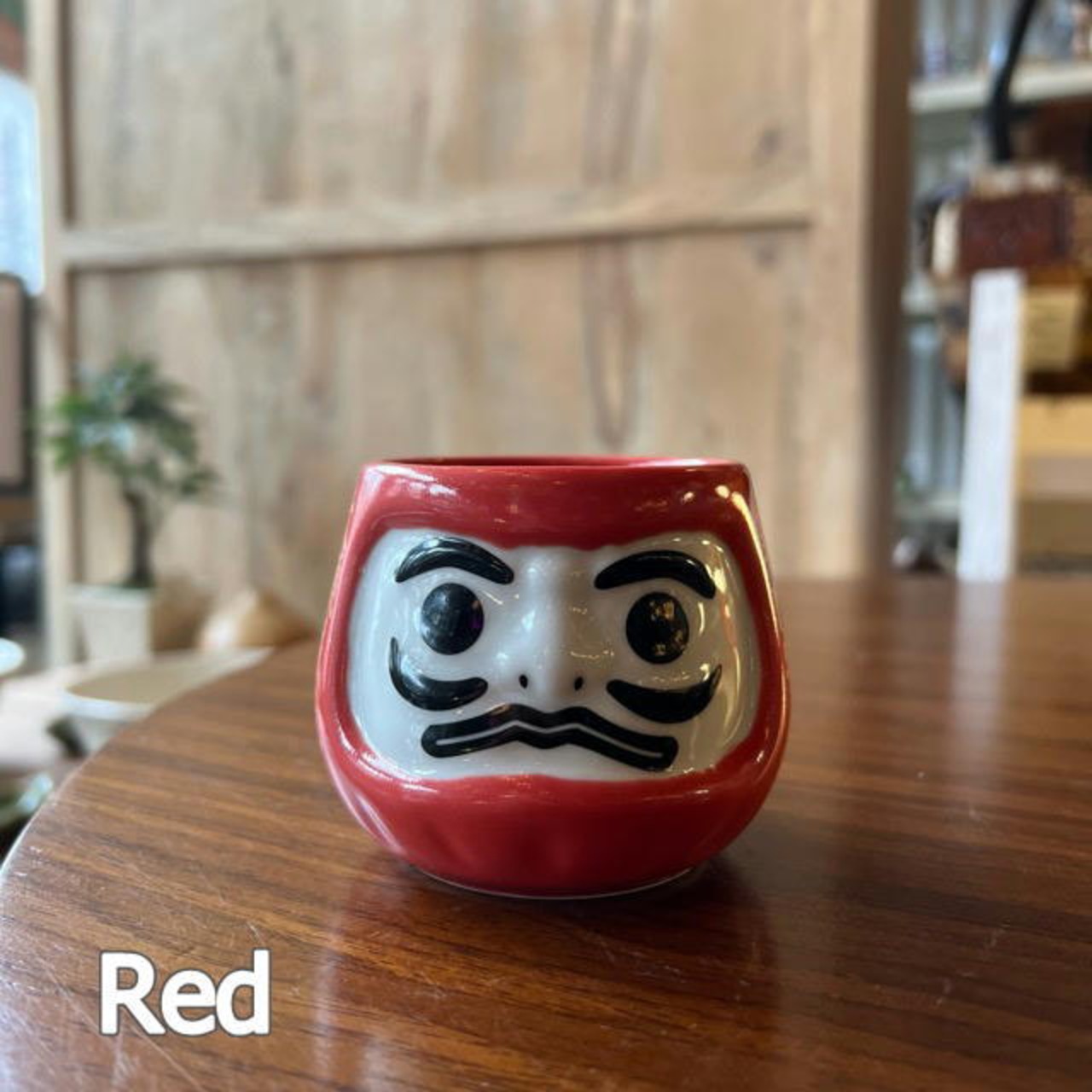 招福だるま湯呑　美濃焼　陶器　湯呑　　だるま　Daruma　Teacup　縁起物　福　プレゼント　ギフト