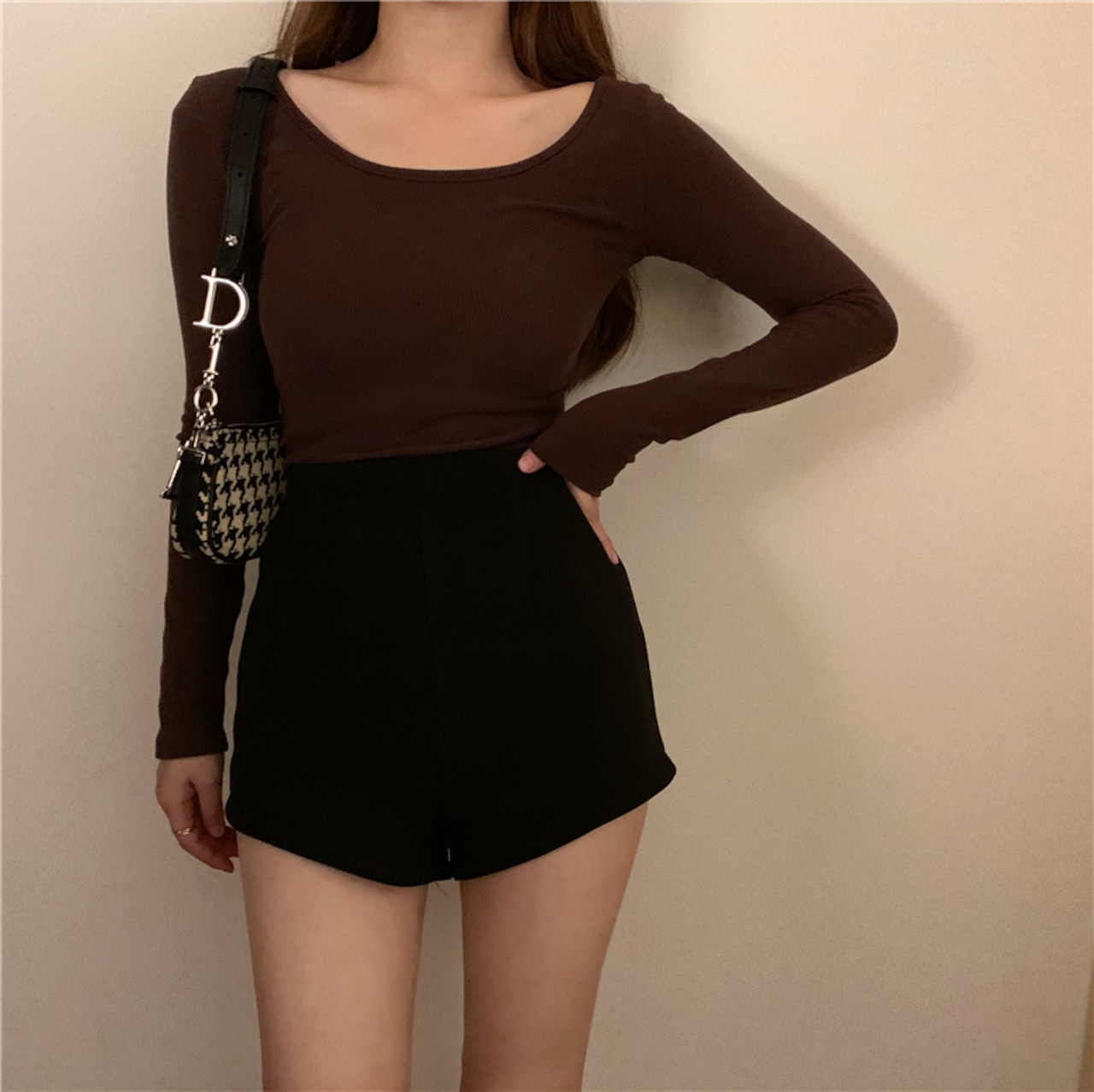 ハイウエストショートパンツ LK445