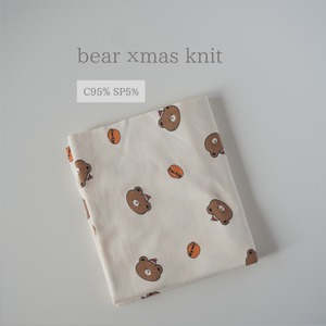 (即納)bearクリスマス30フライスニット韓国生地 犬服子ども服ベビー服スタイハンドメイド