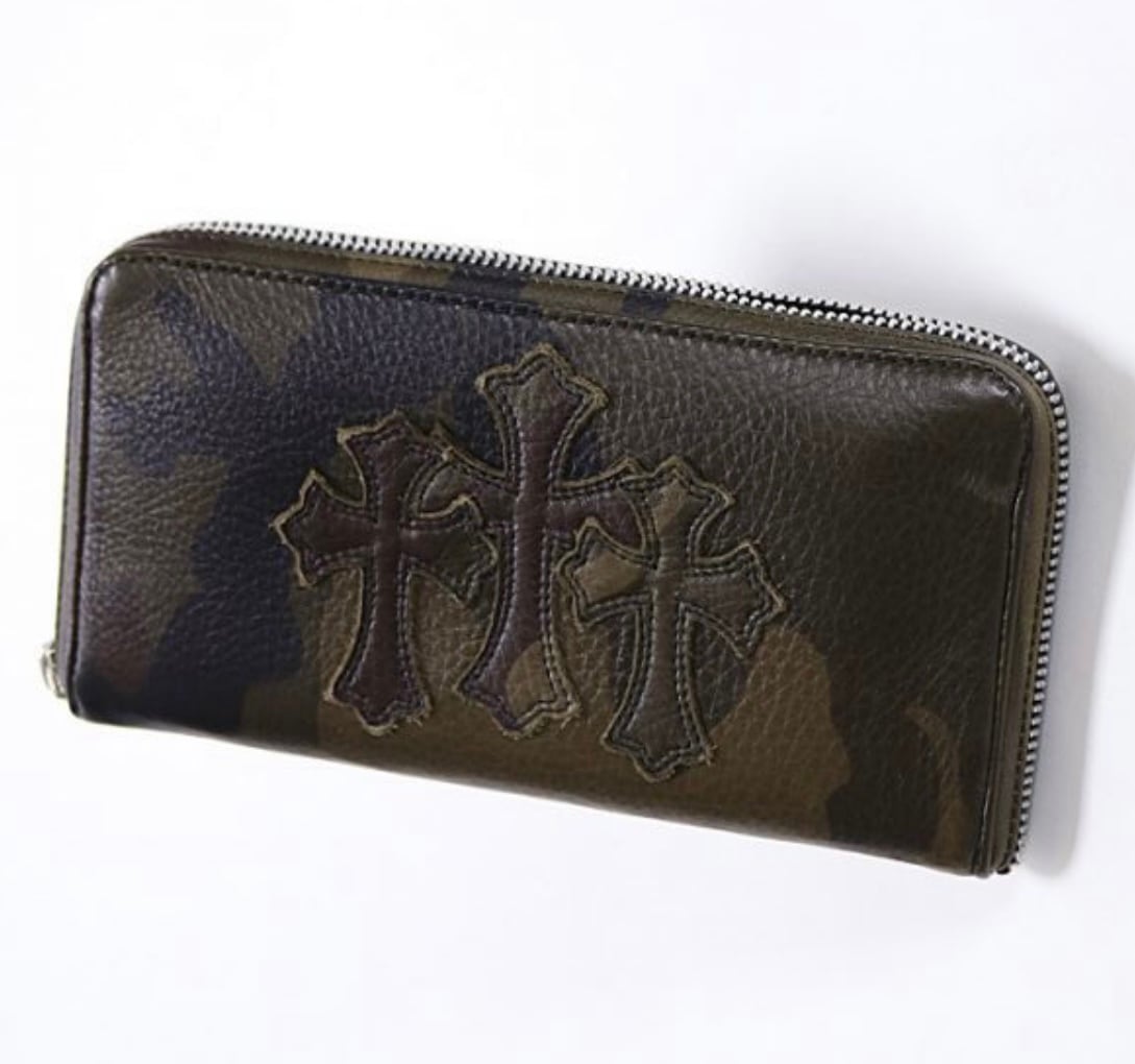 クロムハーツ ラウンドファスナー ウォレット TANK CAMO LEATHER CHROME HEARTS