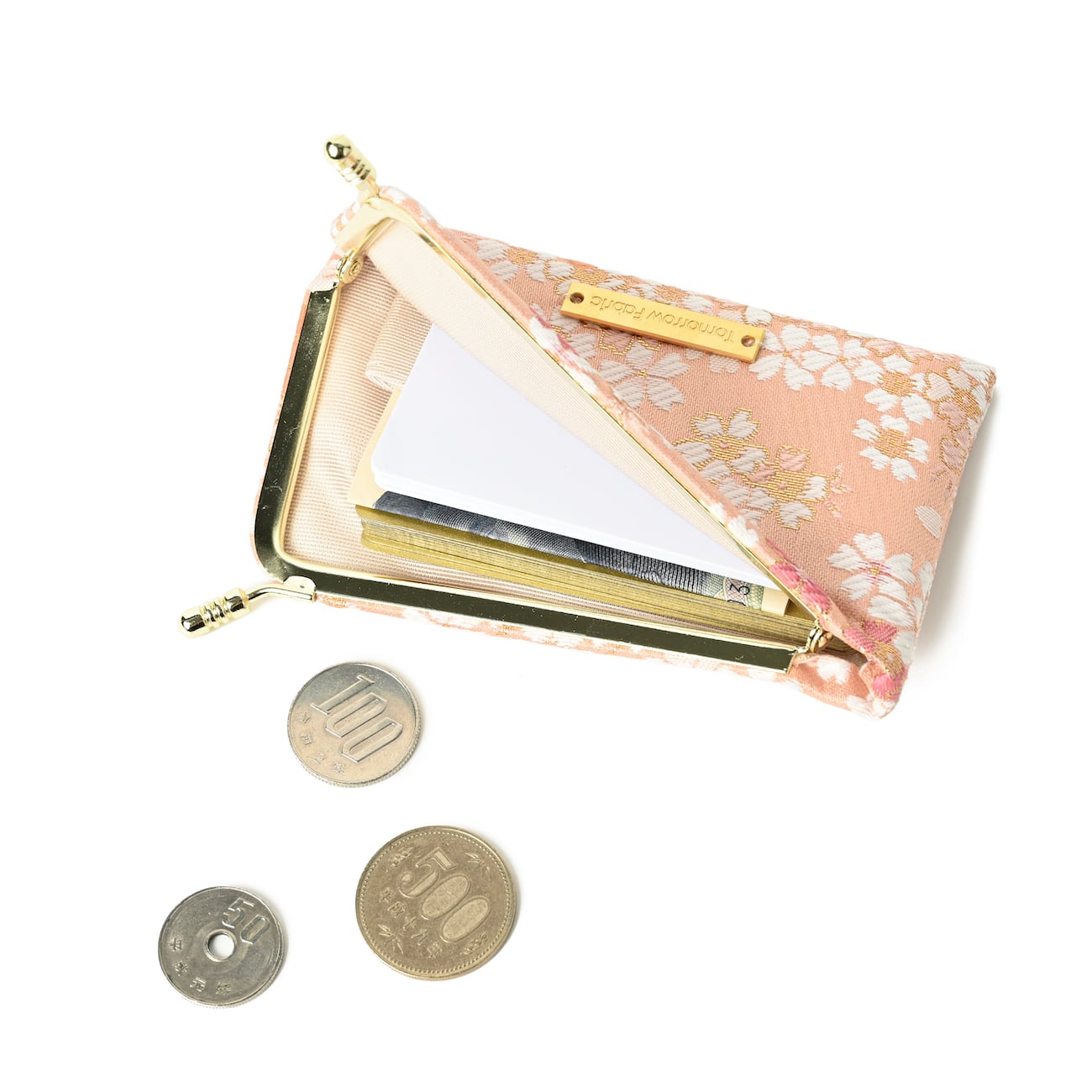 西陣織ミニ財布(カードケース) SAKURA / NCC15 | Tomorrow Fabric