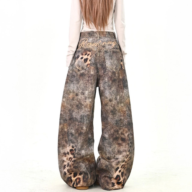 レオパードグラデーションボリュームパンツ 1col   R01781