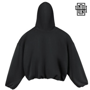 B4NAFTER「"After glow Distortion" Super Oversized Angel Hoodie Black/Apricot/Gray」