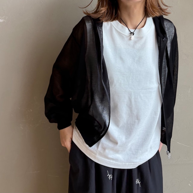 【 CLOCHE 】 シアーニットジップフーディ