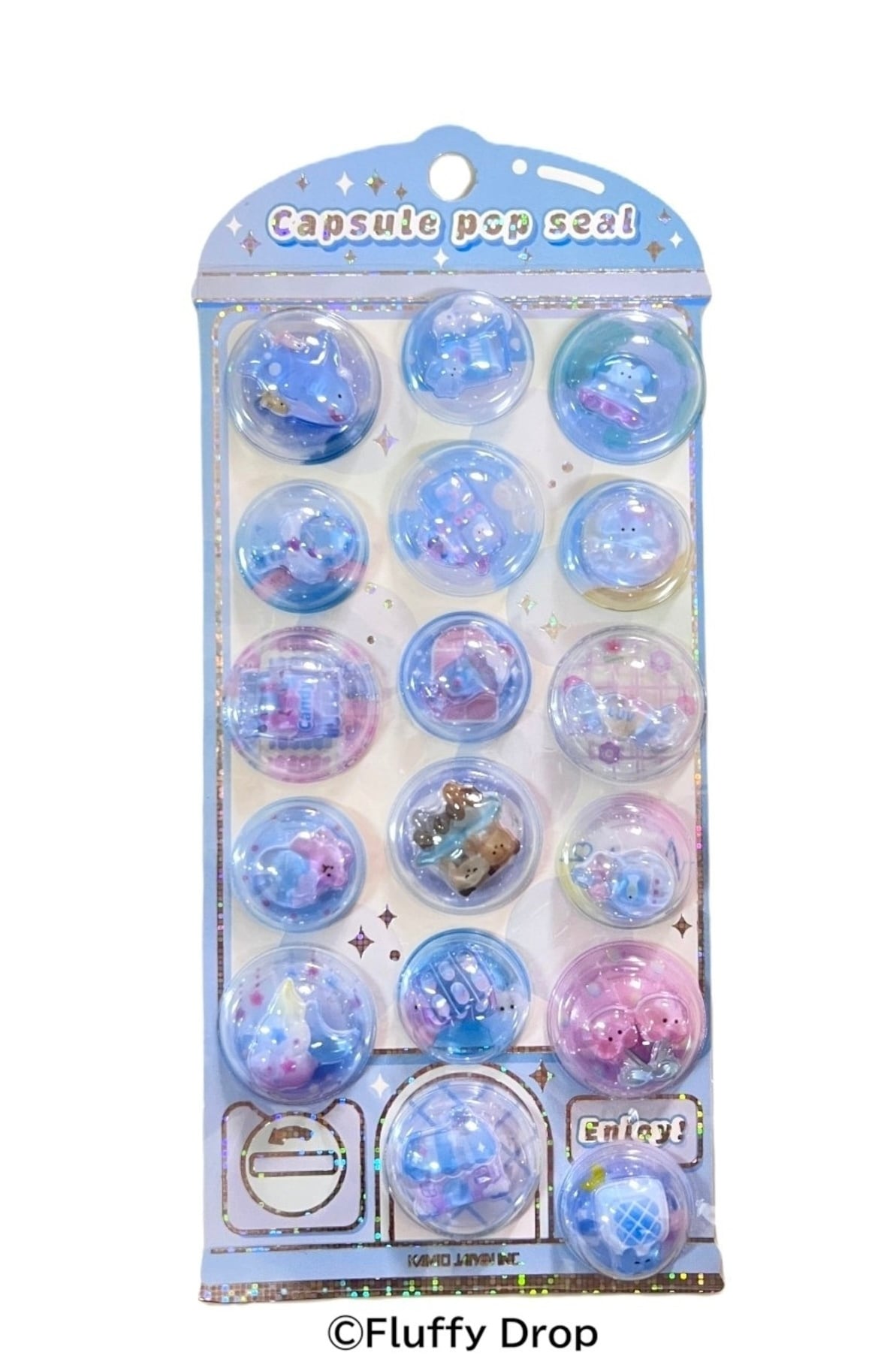 カミオジャパン】カプセルポップシール あわいろぽっぷ | Fluffy Drop