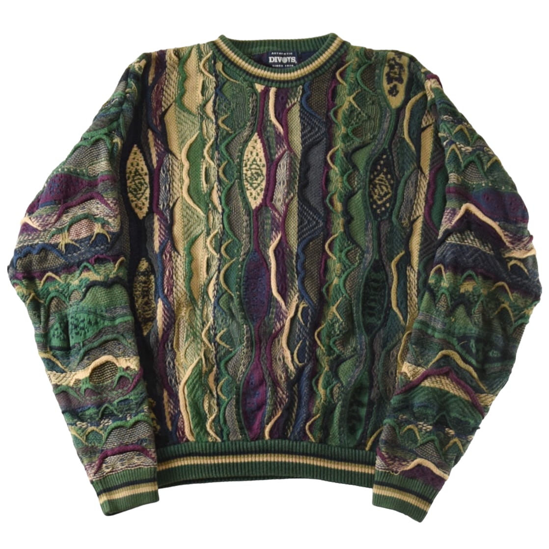 1990's - 2000's Vintage 3D Knit Design Sweater / ヴィンテージ 3Dニット 総柄セーター 柄ニット  ビンテージ 90s 00s