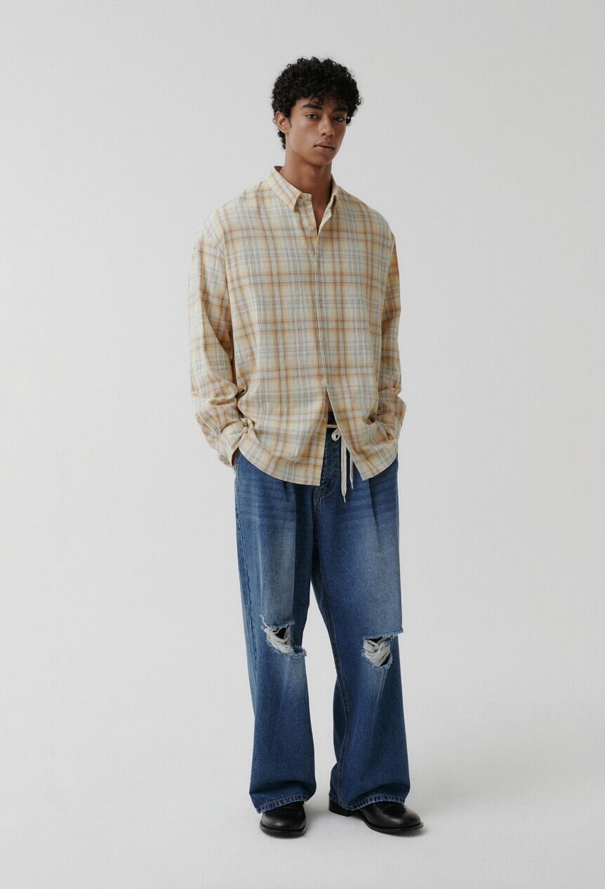 ☆THE BOYZ ヨンフン 着用！！【SUARE】STUPID CHECK SHIRT