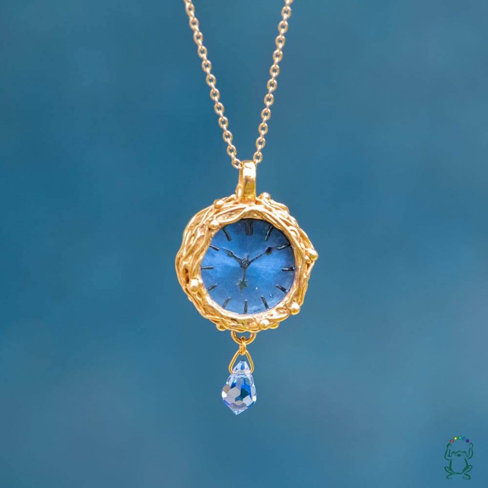 ブルースカイネックレス時計Sパステルブルー | カエルの時計屋さん