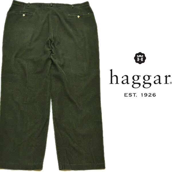 HAGGAR コーデュロイパンツ 希少色 下北ファッション  深緑 b63