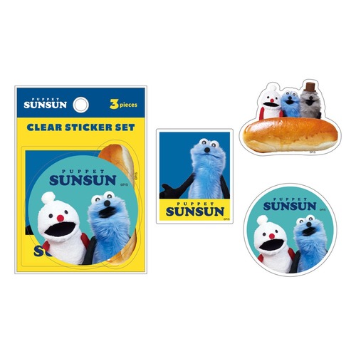 パペットスンスンクリアステッカーセット Aセット(6019018)