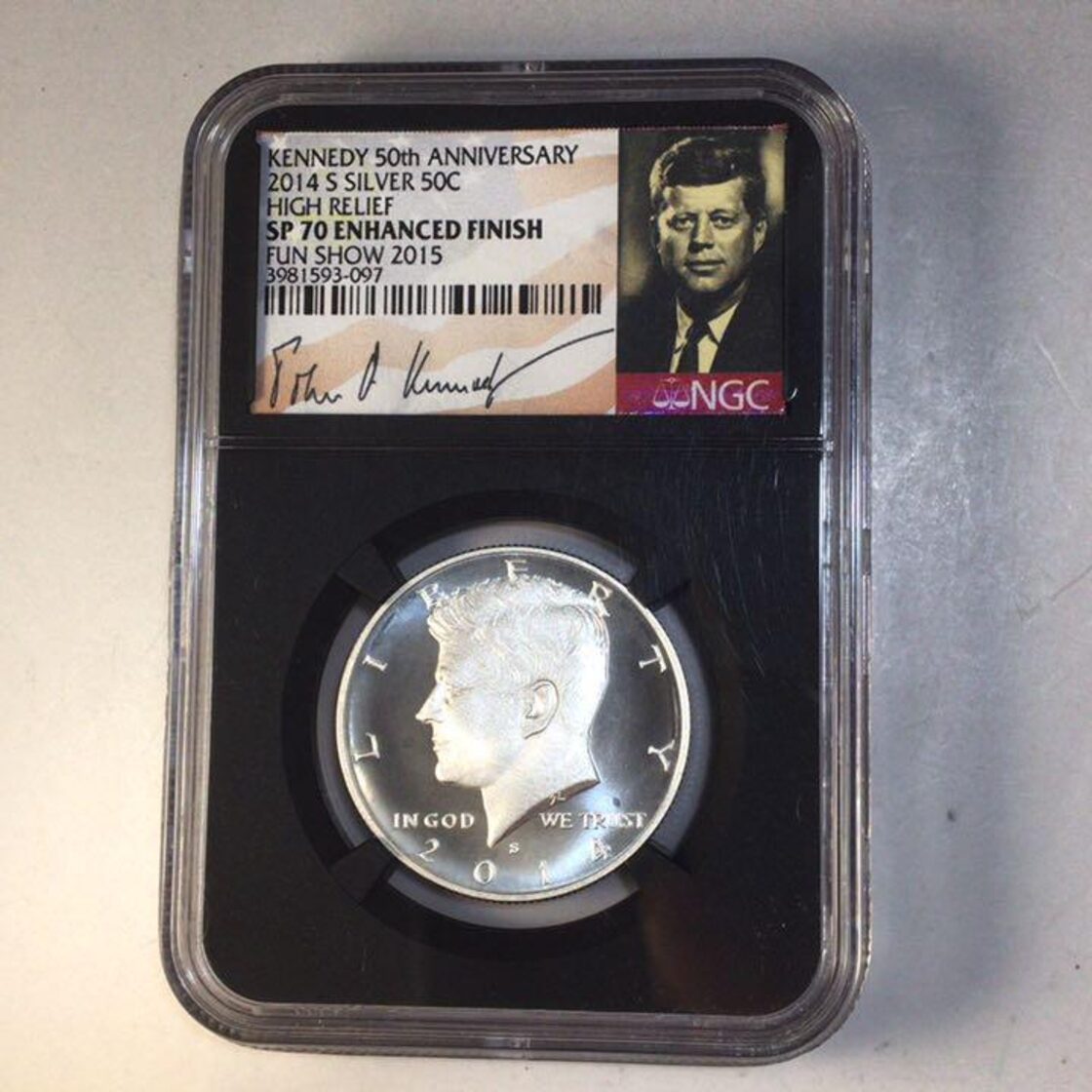 激レア 2014年 アメリカ ケネディ50周年 50セント銀貨 NGC SP70 | Pay ID