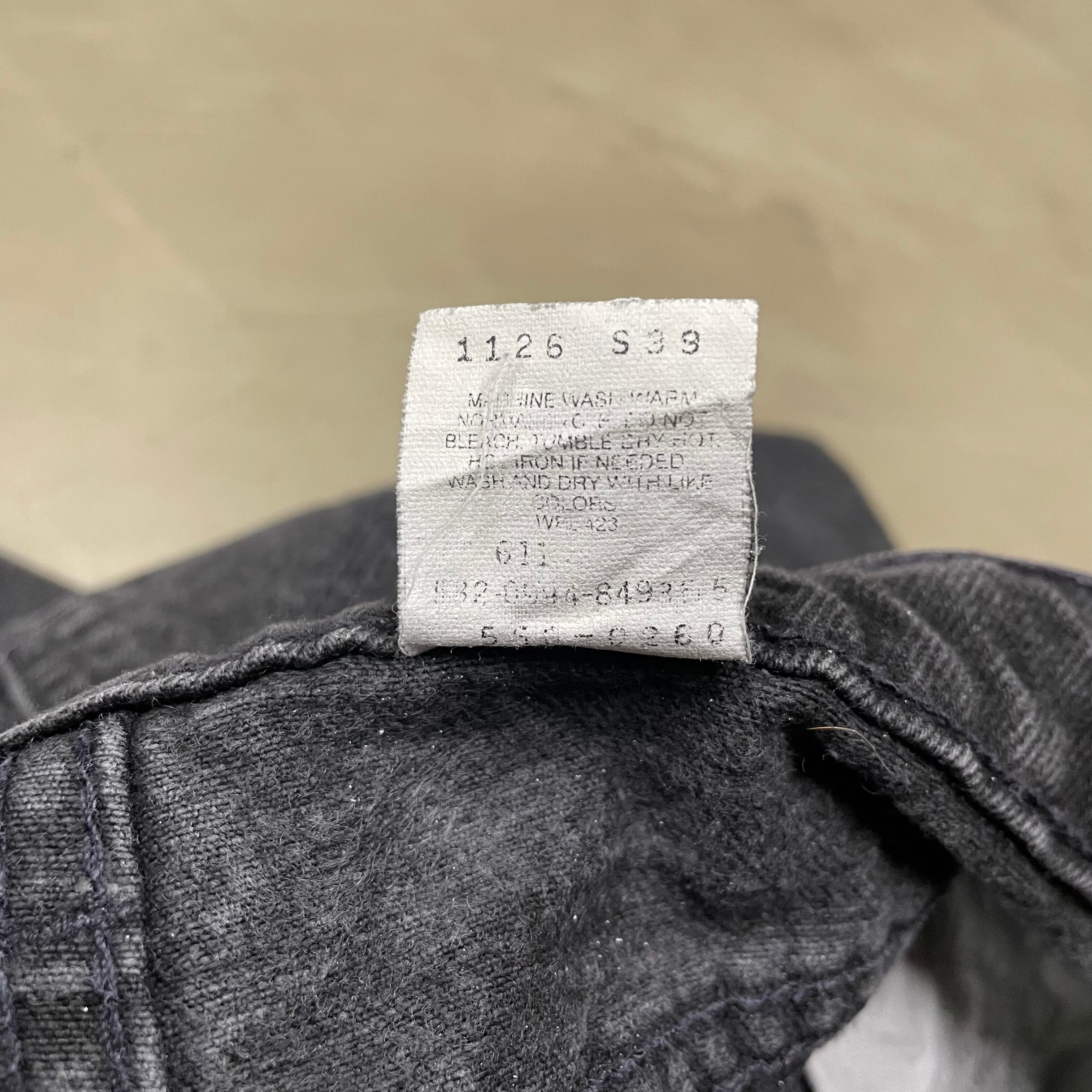 90s Levi's 550 ブラックデニム 後染め USA製 リーバイス