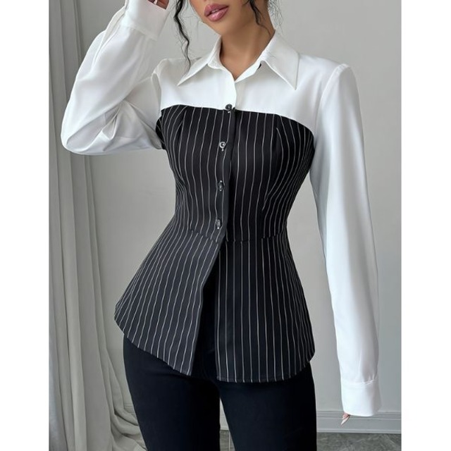 Docking Design Stripe Shirt 237109