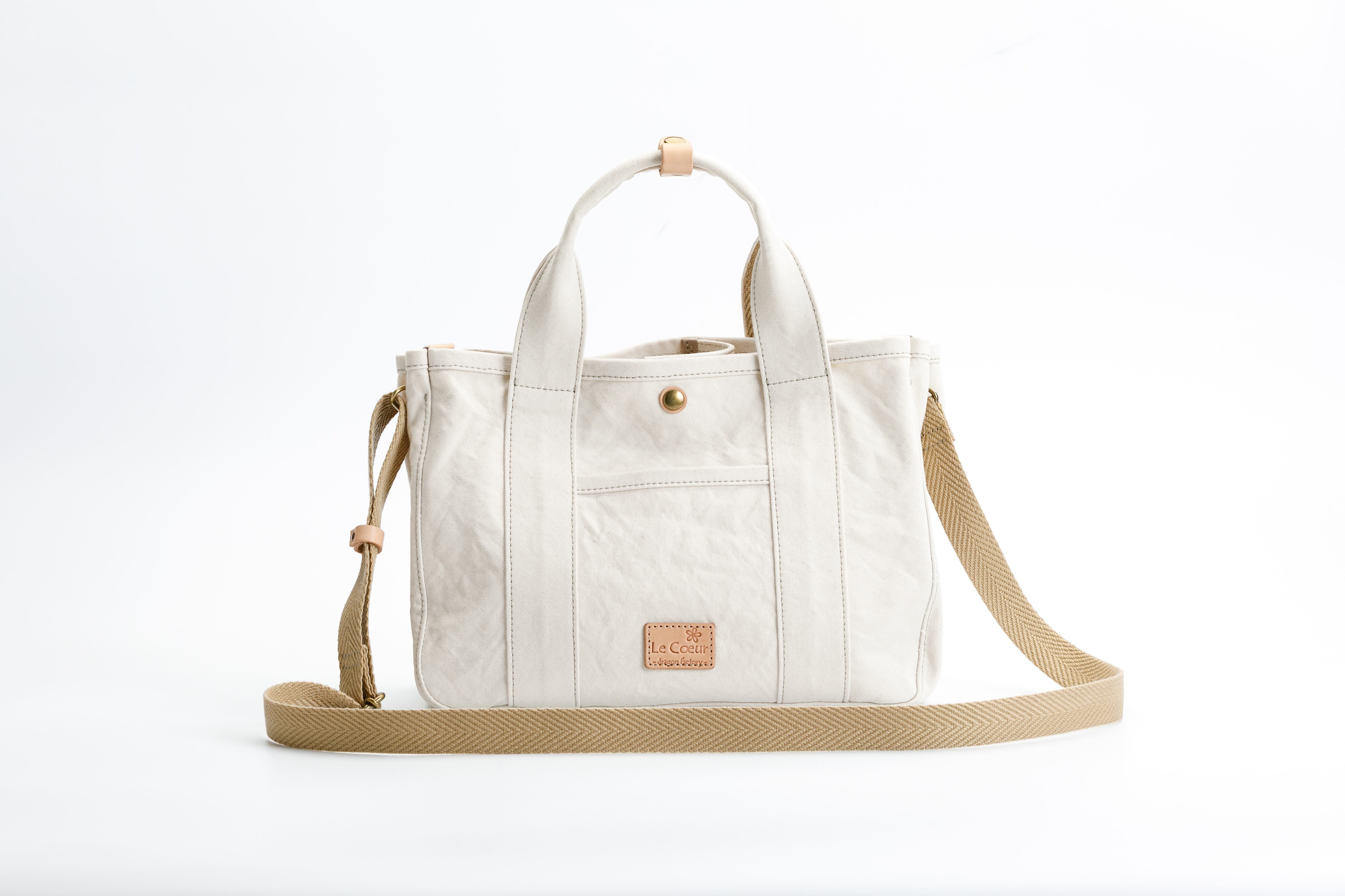 アーミーダック帆布2WAYトートバッグ S （オフホワイト）