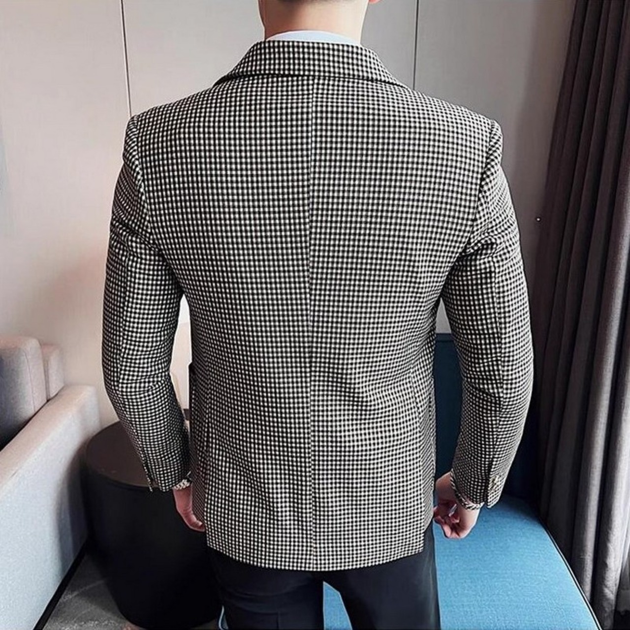 swing hound stooth casual suit jacket 00147