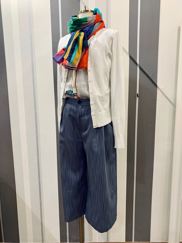 デニム調の半端丈パンツ Milove レディースインポートセレクトショップ