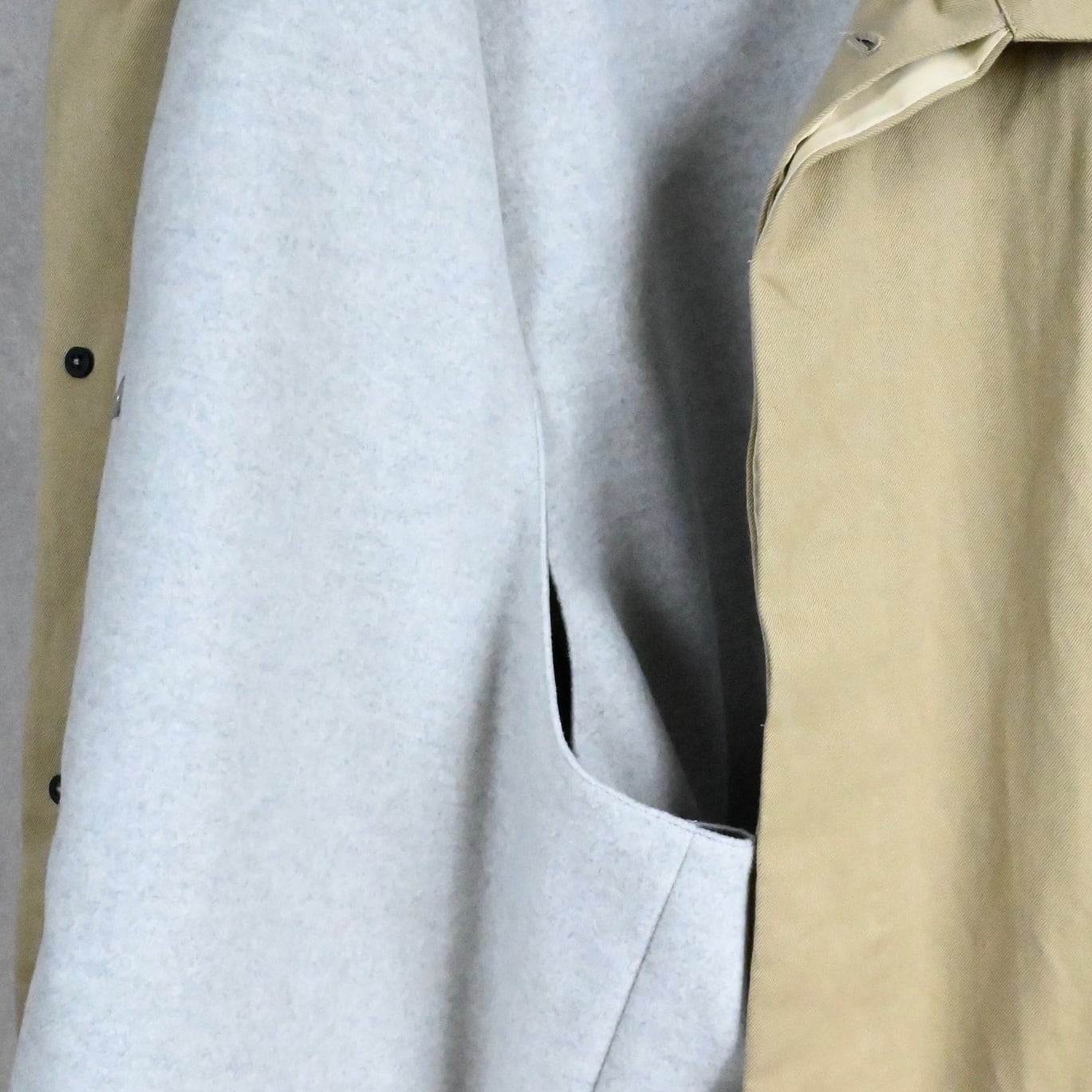 25SS》【STILL BY HAND】C/L SOUTIEN COLLAR HALF COAT with LINER