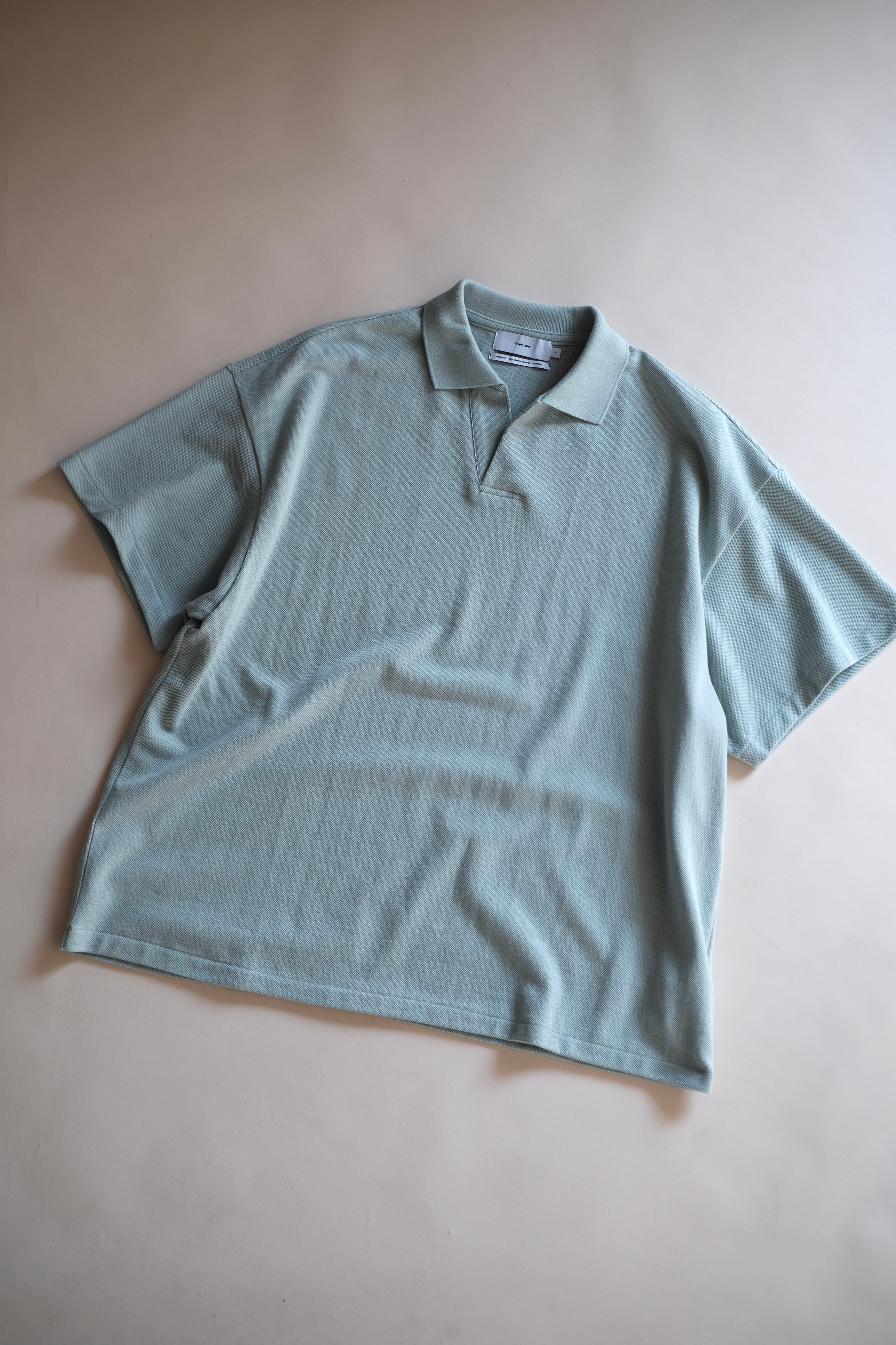 Graphpaper / Cotton Pique Jersey S/S Skipper Polo | LIVING