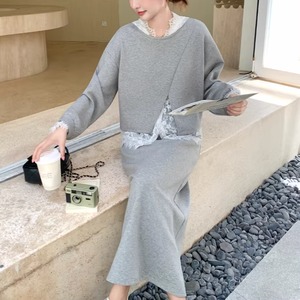 レースヘムフーディーセットアップ A04