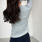 CalmHenley long sleeve top【3 colors】