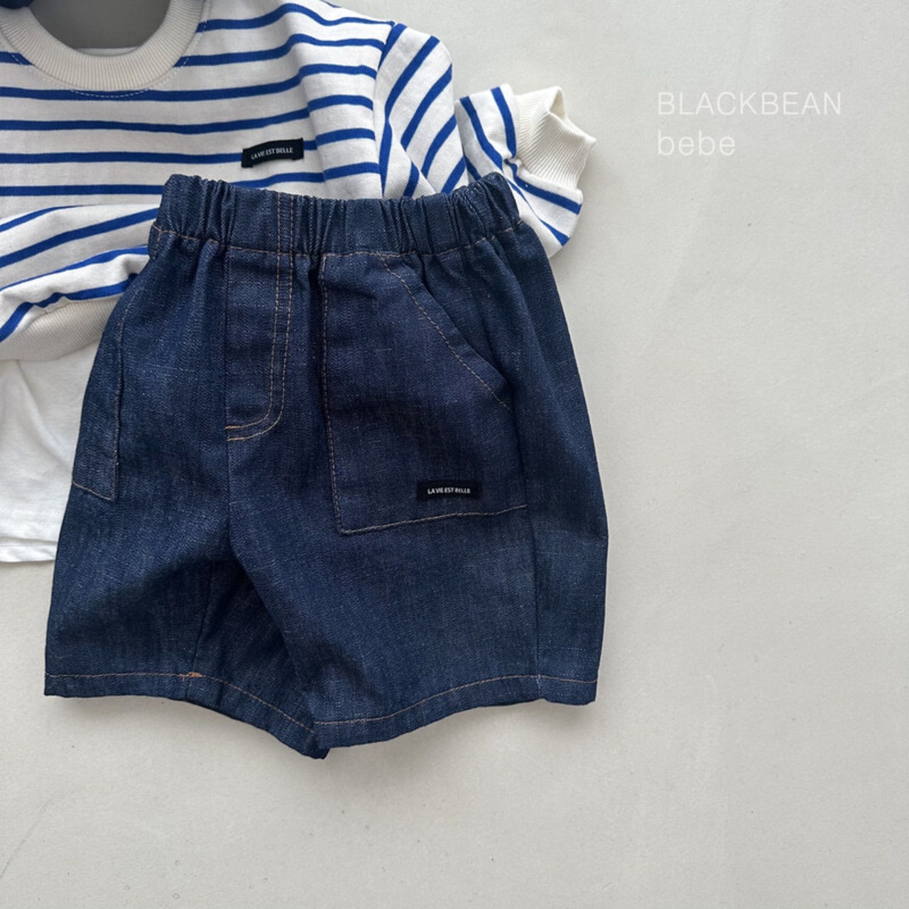 Blackbean 26/SS(Baby)Raw Denim Pocket Bebe Jeans