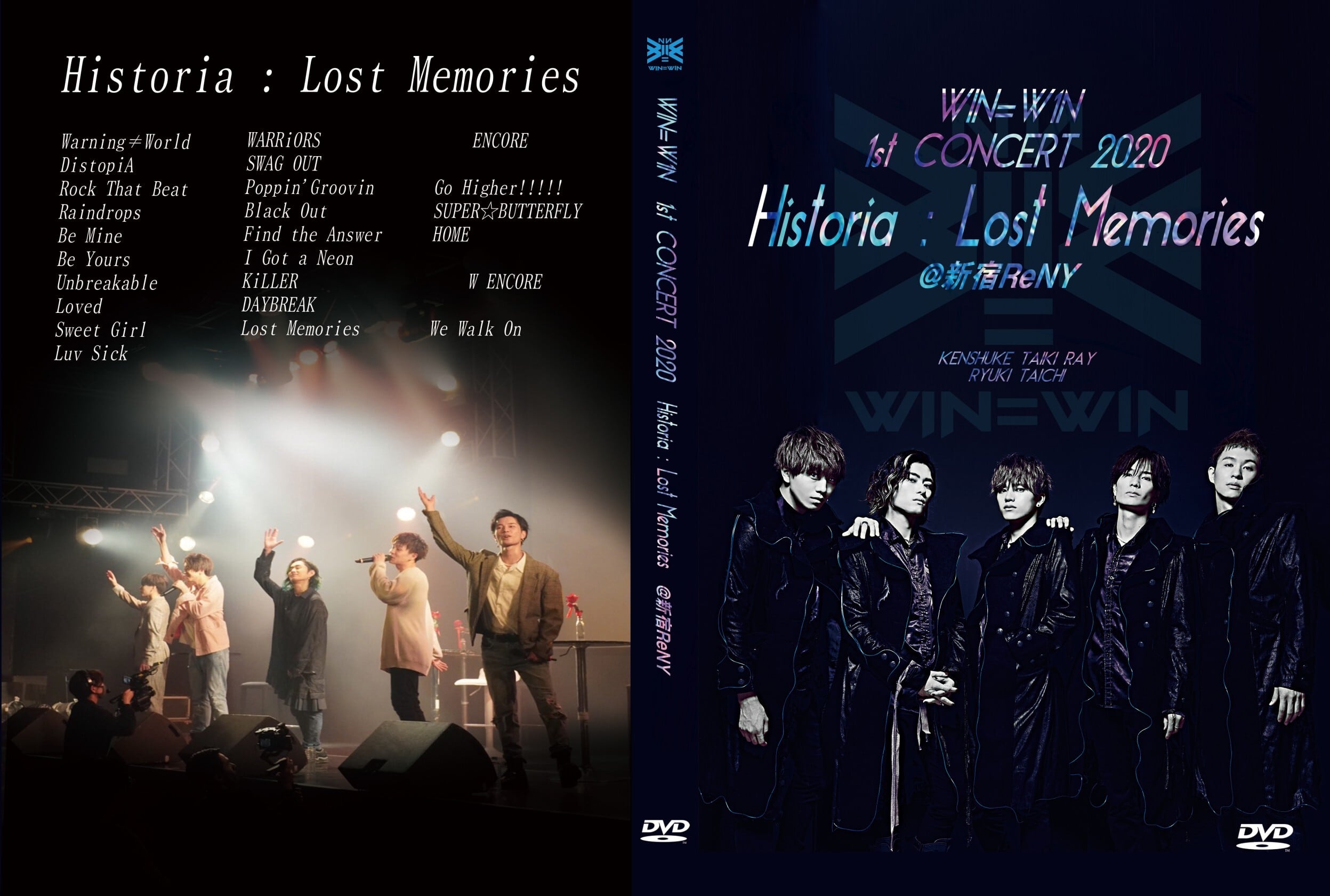 Memories』LIVE　CONCERT　WIN=W1N　ONLINE　STORE　DVD　2020『Historia：Lost　1st　WIN=W1N