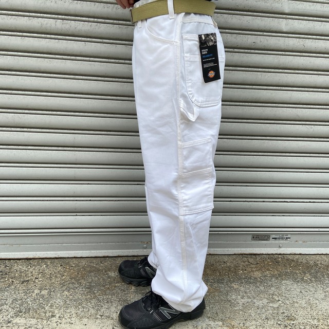 未使用品 Dickies ユーティリティパンツ ペインターパンツ 白 W34