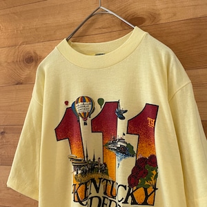 【JERZEES】70s USA製 Tシャツ 初期タグ プリント ケンタッキーダービー ビンテージ US古着