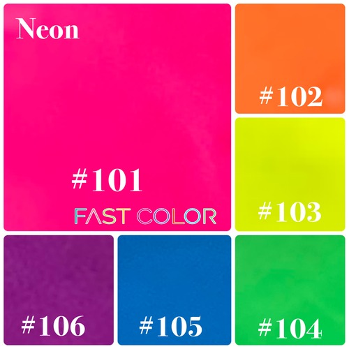 イエローなし　【Neon】101〜FAST COLOR 各5g×5 color ネオン5色