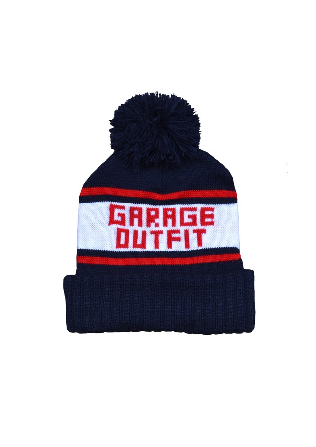 Garage pom knit cap