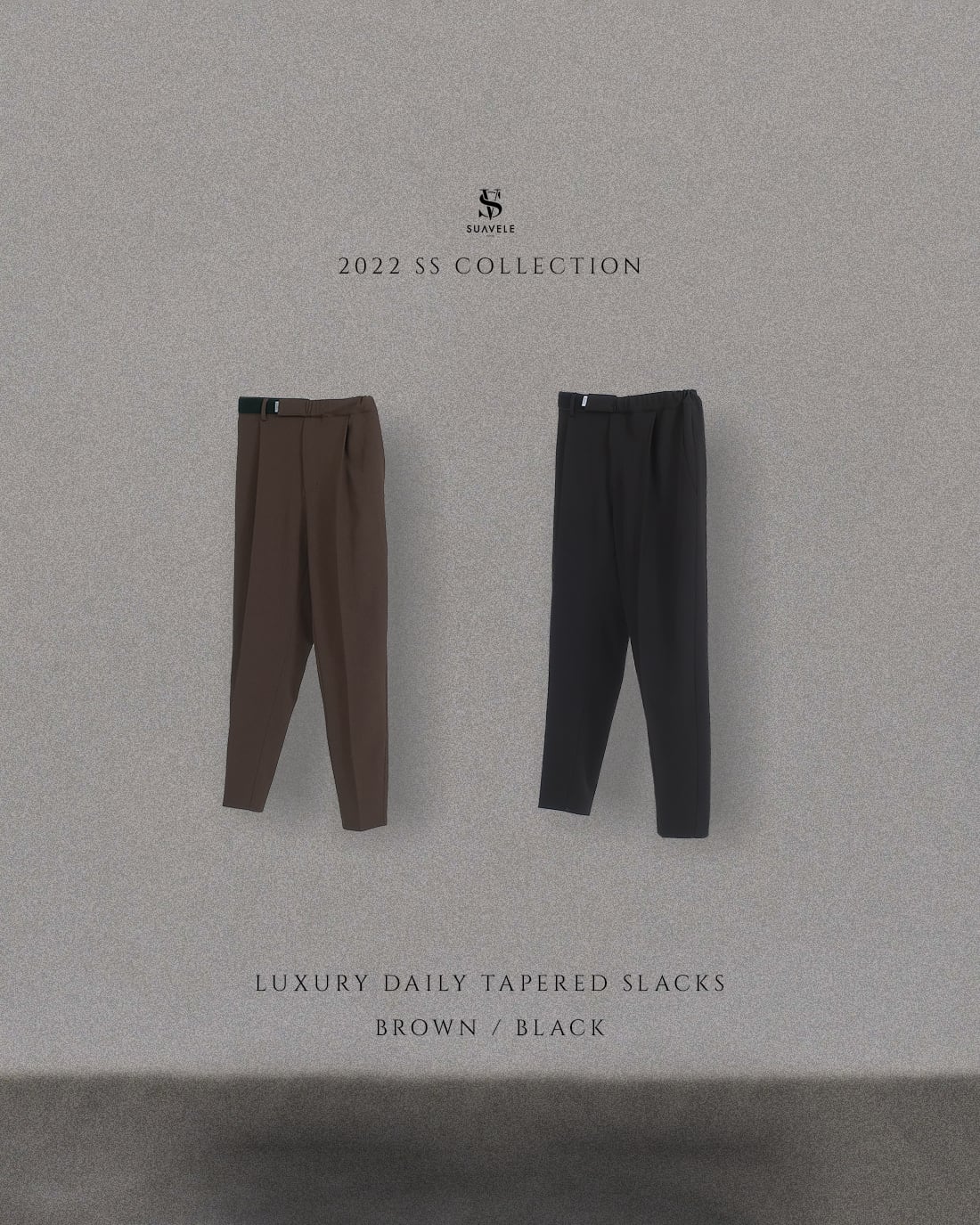 即日発送】【SV-0032】LUXURY DAILY TAPERED SLACKS | SUAVELE