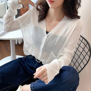 リブニット カーディガン レディース 韓国  透け感 春夏 おしゃれ きれいめ 大人 かわいい きれいめ UV対策 冷房対策 薄手 アウター 羽織り 大人可愛い 大人女子