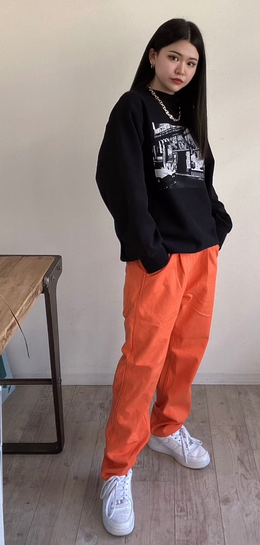 BEN DAVIS (ベンデイビス) テーパード アクティブ ワークパンツ オレンジ G-1180002