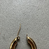 chubby hoop pierce/gold