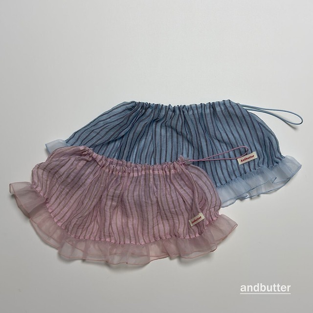 【取寄/韓国直送】and butter ストリンストライプスカート｜秋服｜韓国子供服｜26/AT
