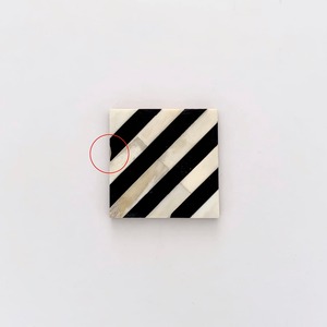 【SALE Damaged】Bone Coaster Stripe White × Black