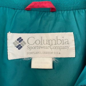 【Columbia】90s マウンテンパーカー マウンテンジャケット フード収納 コロンビア アメリカ古着
