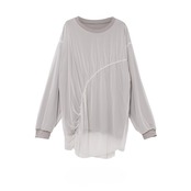 MMG130TEC チュール重ねギャザーTシャツ