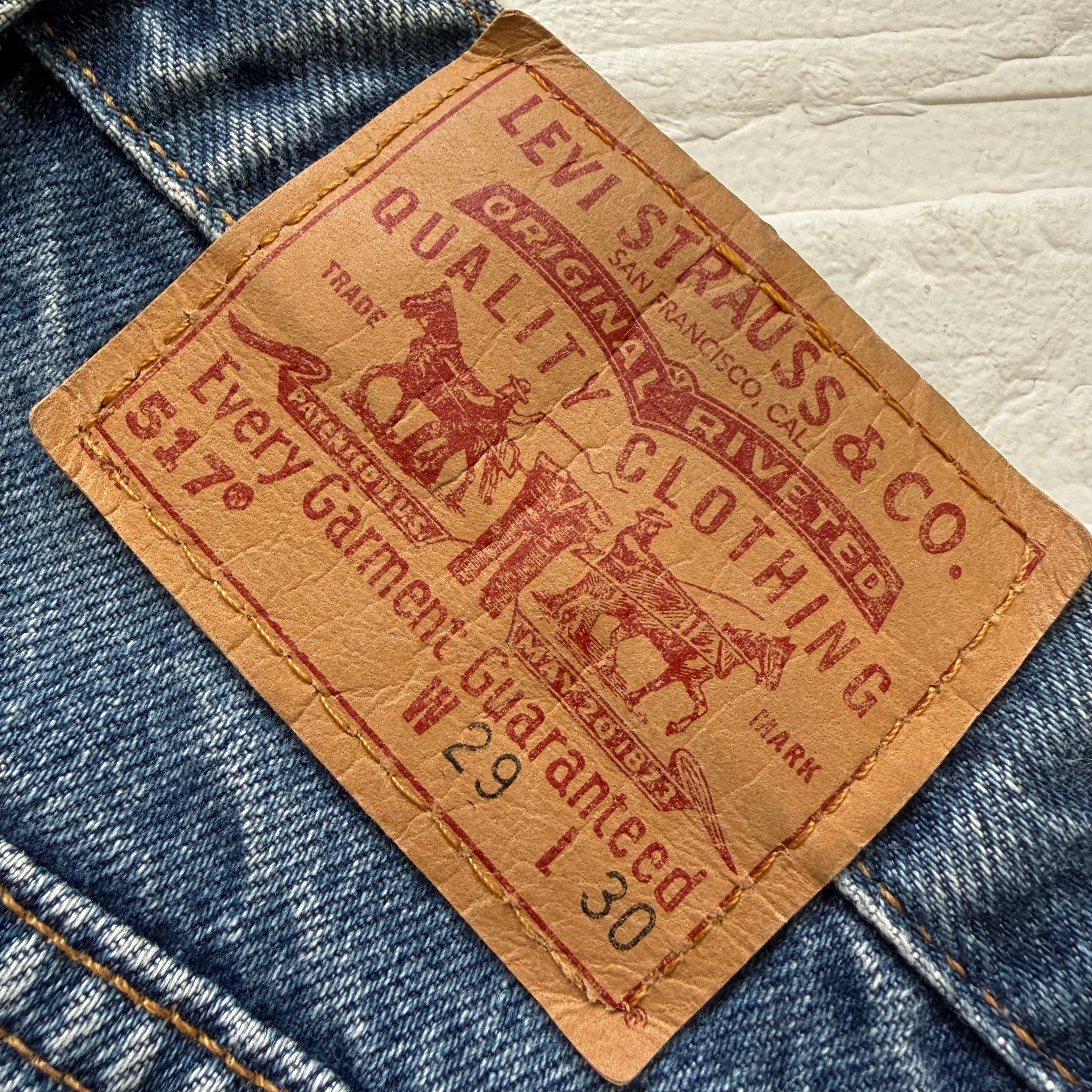 Levi's 517 USA製 00s ブーツカットデニム インディゴブルー W29 L30