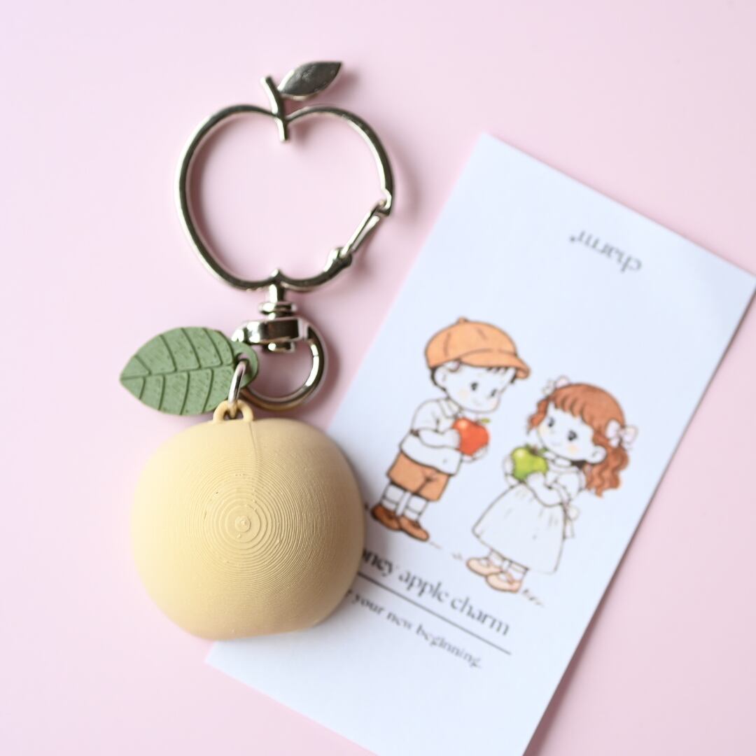 オリジナル商品【黄りんご×シルバー】蜜りんごチャーム | ponpon*
