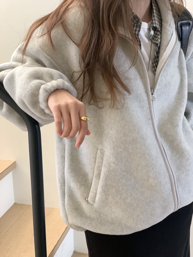 (verveine) luzern fleece zipup / 3color