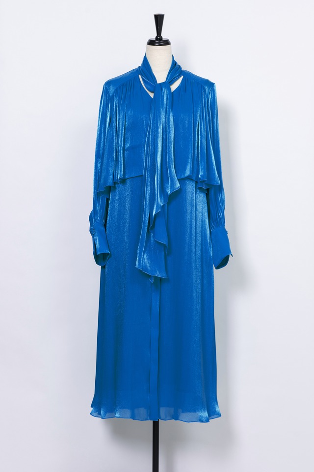 Chambray Tie Dress　COBALT BLUE